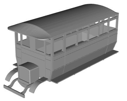 KESR Shefflex Railcar 1/32 scale 3D model