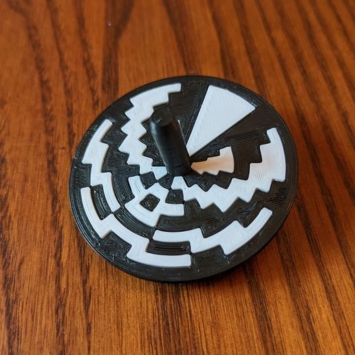 Free 3D file Strobe top (optical illusion)・Template to download and 3D