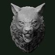 Wolf3.jpg Wolf head 3D print model