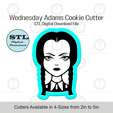 Etsy-Listing-Template-STL.png Wednesday Adams Cookie Cutter | STL File