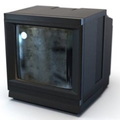 old_tv_render13.jpg 3D file CRT TV 3D Model・Model to download and 3D print
