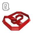 Varsity-Q-1.png Archivo STL Cortapastas Letra Q Estilo Varsity・Design para impresora 3D para descargar