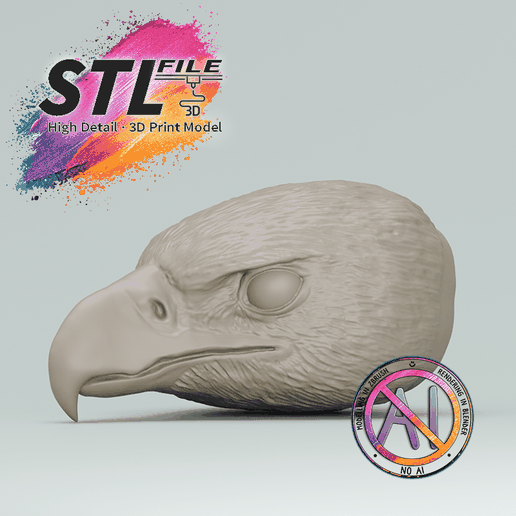 01 Thunderbird / Hippogriff / Bird of Prey – Art Doll Head