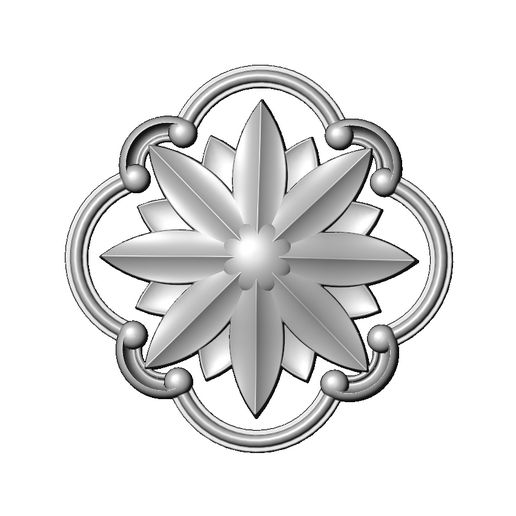 Round-square-segments-frame-Scroll-Faceted-carved-flower-rosette-ornament-arc-Applique-Wood-carving.jpg Modelo de impressão 3D de moldura de voluta quadrada arredondada esculpida e roseta facetada em relevo
