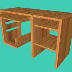 Side-1.jpg OBJ file Computer Table・3D print object to download
