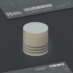 Plinth-Display-Cilinder-50mm.jpg DISPLAY PLINTH - CILINDER 50MM with lines