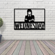 wednesdaya.png Miércoles Addams Decoración de pared