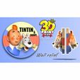 11.jpg tintin and snowy 3D model wall relief 3D printable stl file