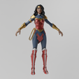 Wonder-Woman0003.png Wonder Woman Lowpoly Rigged Redesign