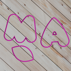 untitled.png STL file COOKIE CUTTER breast letters・Design to download and 3D print