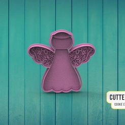 angel-M2.jpg Angel with wings angel with wings Cookie Cutter M2
