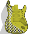 yellow.png Hexagon Style Stratocaster Fender Body Hardtail