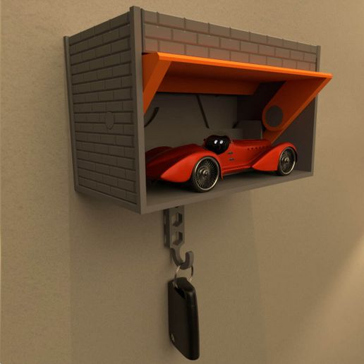 ☆ Custom Garage Hanger CK Ver.3 🔑 Kinsmart & 1:32, 1:34. 1:36 Scaled model Garage Key holder