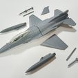 F16-72_Print-02.jpg F-16 Fighting Falcon Scale 1:72 Printable Stl Files