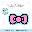 Etsy-Listing-Template-STL.png Kitty Bow Cookie Cutters | STL File