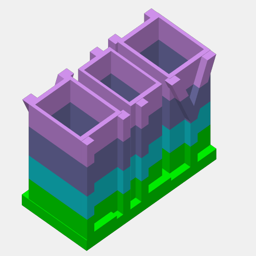 Customized pen/pencil holder "Lily" 3D model