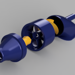 TOTAL.png STL file Water Jet EV surfboard・3D printable model to download