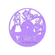 ALICIA_IN_WONDERLAND_fixed.STL Archivo STL Tutorial vinilo reloj de pared KISS・Design para impresora 3D para descargar