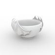 Bat-Wing-Bowl.3.jpg Bat Wing Bowl 3D Print Model Gothic Decor