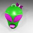 ALIEN-WOMAN.png ALIEN  KEYCHAIN HEAD CUTE ALIEN