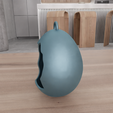 untitled1.png 3D Easter Egg Tree Ornament as 3D Stl File & Easter Gift, Easter Day, 3D Printing, Easter Decor, 3D Print File, Easter Ornament