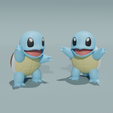 Squirtle-Render-STL.png Squirtle Pokemon - Ready to Print
