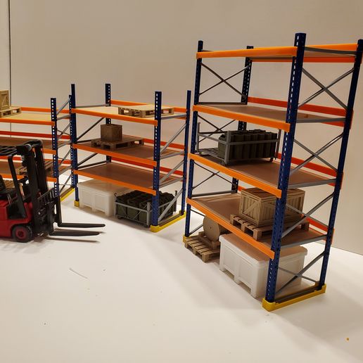 STL file 1:14 Warehouse Pallet Rack System 🌆 ・3D printer model to ...