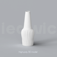 A_10_Renders_1.png Niedwica Vase A_10 | 3D printing vase | 3D model | STL files | Home decor | 3D vases | Modern vases | Abstract design | 3D printing | vase mode | STL