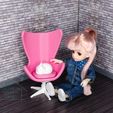 DSC_2965-2.jpg Office Swivel Chair -1:12 scale modern furniture for dollhouses