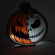 391702849_10224640598379335_5438389306305146279_n.jpg Jack Skellington Pumpkin Halloween Lightbox LED Lamp