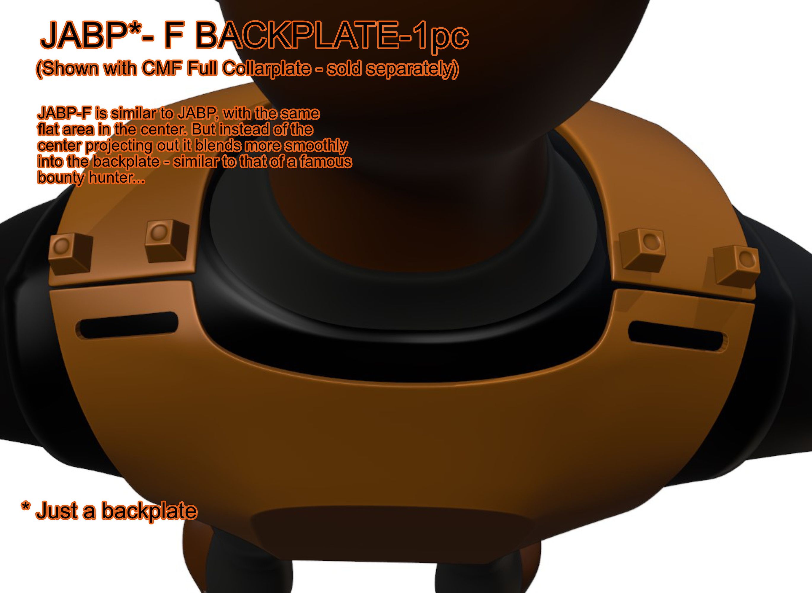 Download file Backplate Armor FLAT Style [CMF] • Template to 3D print ...