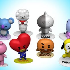 BT21.jpg STL-Datei BT21 ARMY・3D-druckbares Modell zum herunterladen