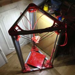 Kossel Alt - extrusion de 20 mm - tiges lisses de 8 mm