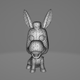 wire.png Stylized Chibi Donkey - 3D Print Ready