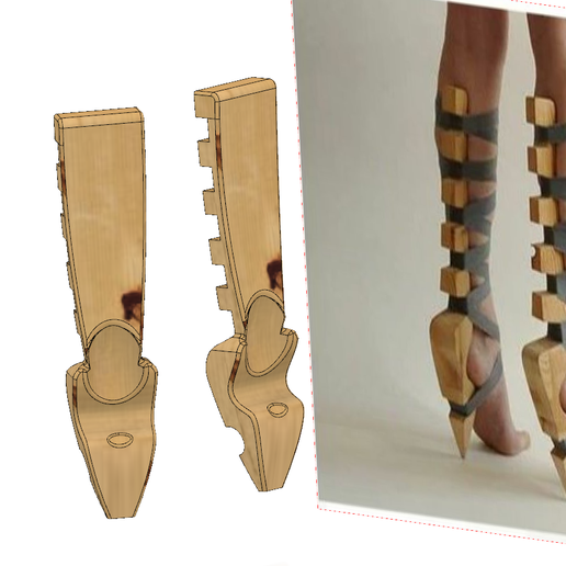 NSFW BDSM women girlfrind sexy shoes fashion leg holder Dancing Training 3d-print and cnc