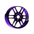rpf1-1.stl Enkei RPF1 Wheel for model cars / rc cars deep dish / regular dish
