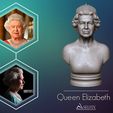 01.jpg Queen Elizabeth II Bust 3D print model