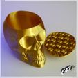 SkullVase_V2_4.jpg Free STL file Skull V2 - Vase mode・Object to download and to 3D print