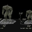 20.jpg Abomination Hulk, from movie The incredible Hulk 2008, with Edward Norton, File STL for 3D Printer FDM-FFF  SLA.-DPL-SLS   Model Printing Miniature Assembly