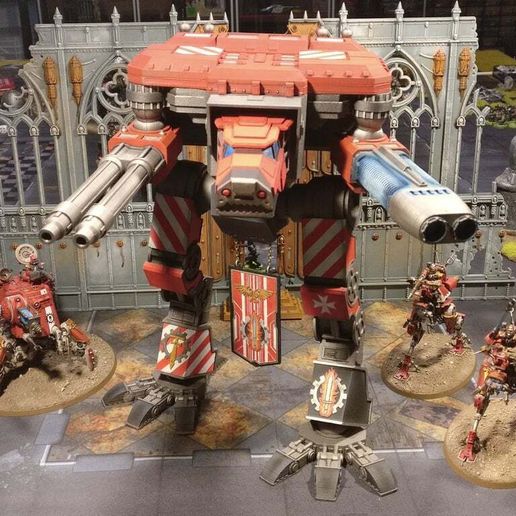 Fully posable Wardog Titanic Robot