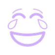 Emoji Crying Laughing Snap Badge.stl Fichier STL Insigne de l'éclat de rire Emoji Snap Badge pleureur・Modèle imprimable en 3D à télécharger, abbymath