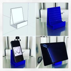 STL file Double phone holder・3D printer model to download・Cults