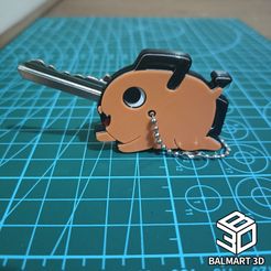 6.jpg STL file Chainsaw Man keychain - Pochita・3D print object to download