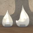 3D - 02.JPG Teardrops Tealight Candle Holders