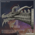 Bahamut-Bust-Side.png Pre-Supported Bahamut Bust
