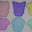 everthing-cutters.png Set X12 Cookie Cutters Hello Kitty Sanrio