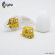 surprise_egg_fork_lift_cults_01.jpg Fichier STL gratuit Oeuf surprise #2 - Tiny Fork Lift・Design pour impression 3D à télécharger