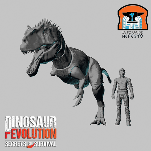 🦖 Allosaurus - Broken Jaw (Hammond Collection like figure