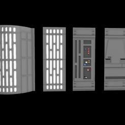Shapr-Image-2022-11-11-142300.png Файл 3D Звезда смерти Звездные войны Настенные панели для диорам с фигурками 3,75" и 6"・Модель 3D-принтера для скачивания