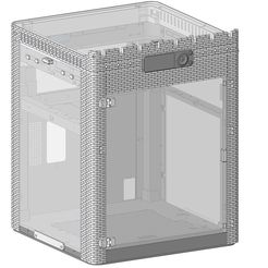 p1p_enclosure_with_frame.jpg STL-Datei P1P Festung Gehäusesatz・3D-Drucker-Vorlage zum herunterladen